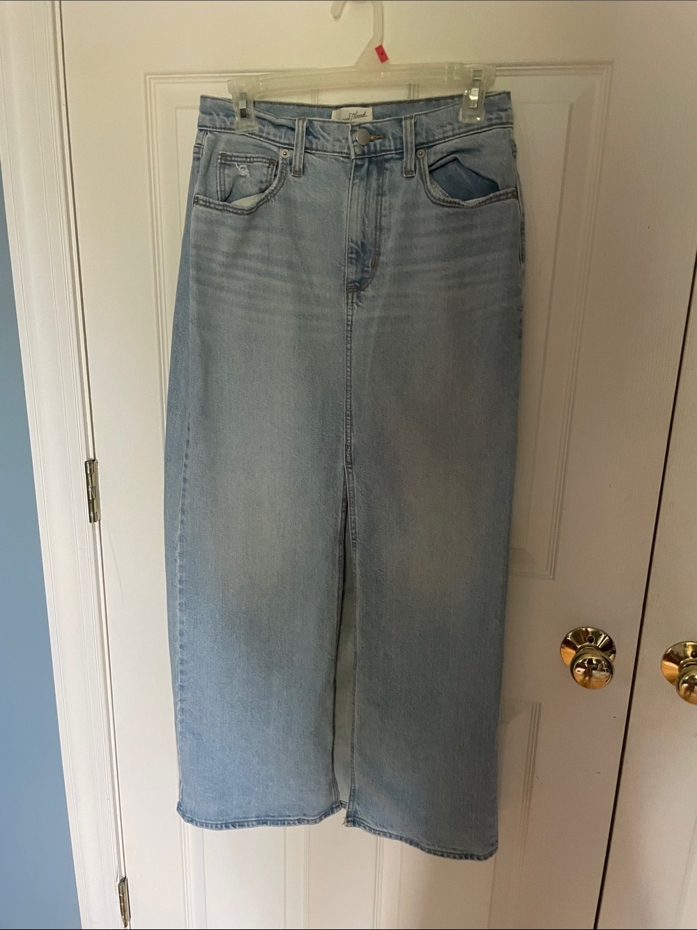 Universal Thread Light Blue Denim Maxi Skirt universal  thread size 6
